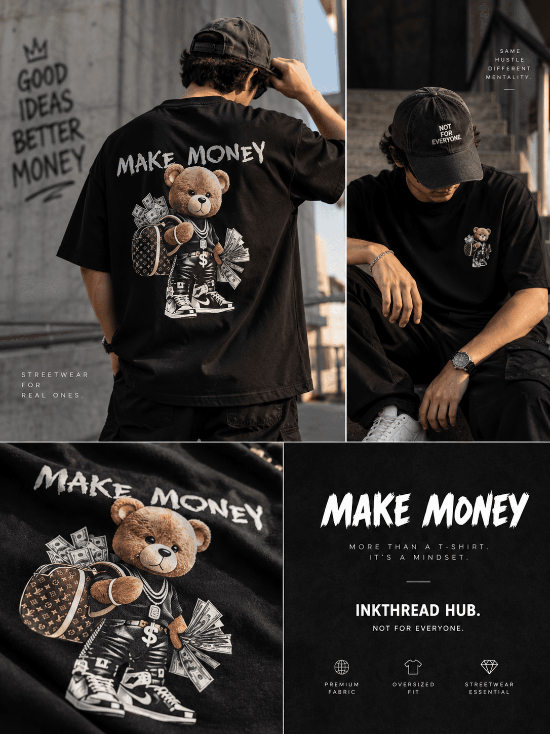 Money mindset best oversized t shirt